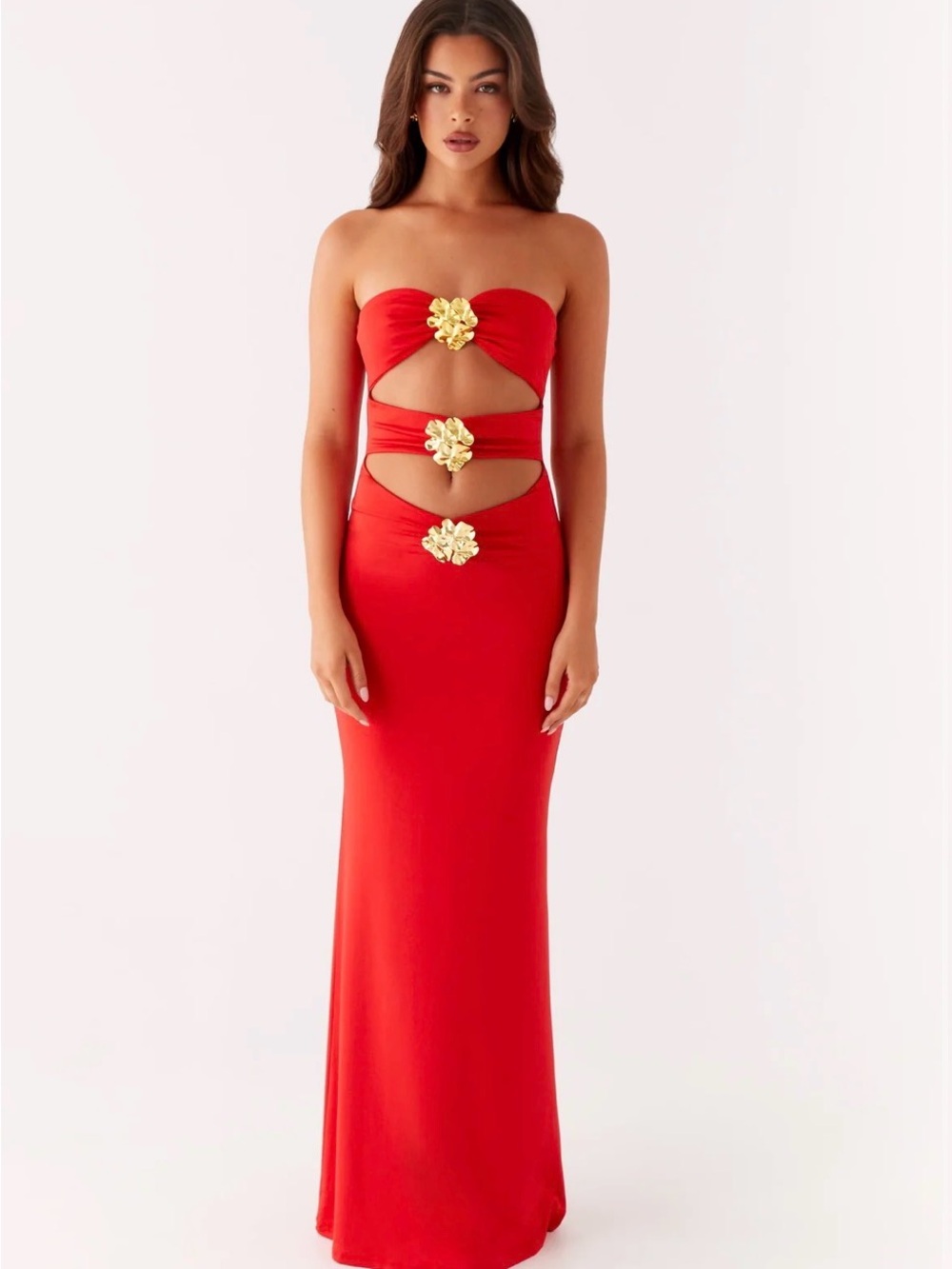 Raye Maxi Dress - Tangerine brand new